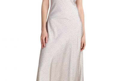 Φόρεμα Attrattivo Πουά Με Άνοιγμα Πίσω 91082766-OFF WHITE Γυναικείο - Attrattivo - 