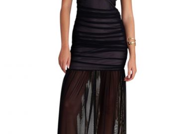 Φόρεμα Attrattivo Στενό Με Σούρες 92181792-BLACK Γυναικείο - Attrattivo - 