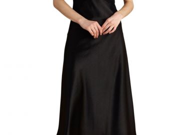 Φόρεμα Attrattivo Τύπου Σατέν Με Δαντέλα 9922776-BLACK Γυναικείο - Attrattivo - 