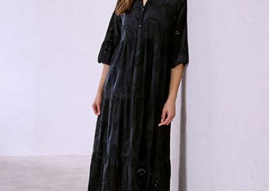 Φόρεμα βαμβακερό κεντητό SQ7587.8027+1 - Celestino - 