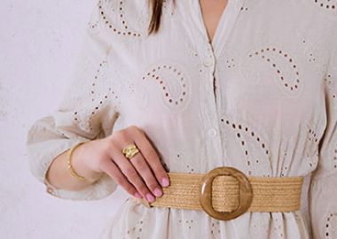 Φόρεμα βαμβακερό κεντητό SQ7587.8027+3 - Celestino - 