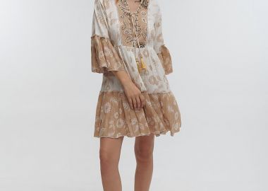 Φόρεμα BLE Μίνι Boho Με Κέντημα -  - 