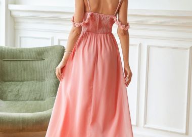 Φόρεμα Cocktail Σομόν - Amelie's - 