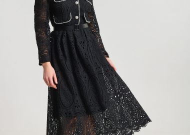 Φόρεμα Δαντέλα Με Πέρλες & Στρας -  - 