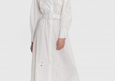 Φόρεμα δαντέλα με ζώνη - 5206634911032 -  - 