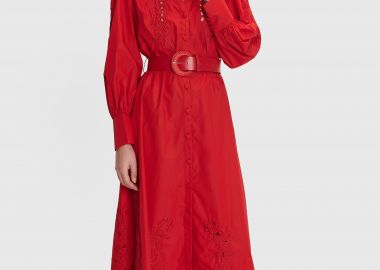 Φόρεμα δαντέλα με ζώνη - 5206634911070 -  - 