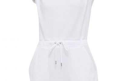 Φόρεμα DKNY Embroidered Logo Cinched Waist Sneaker DP3D4775-WHT Γυναικείο - DKNY - 