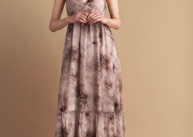 Φόρεμα εμπριμέ εξώπλατο - 5206634914323 -  - 