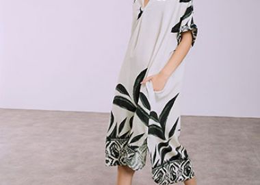 Φόρεμα εμπριμέ με τσέπες SQ7948.8202+1 - Celestino - 