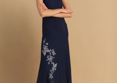 Φόρεμα φλάμα με abstract φλοράλ σχέδιο - 5206634971944 -  - 