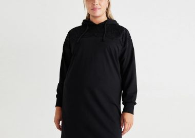 Φόρεμα φούτερ Carlizzy με δαντέλα - ONLY CARMAKOMA - 