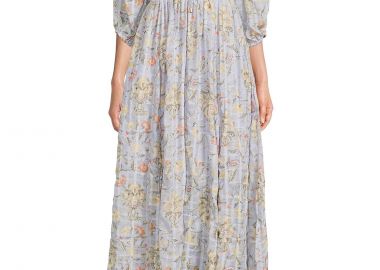Φόρεμα Free People Oasis Floral Printed Midi OB1646140-PERI ICE Γυναικείο - Free People - 