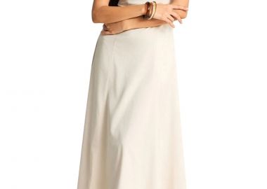 Φόρεμα Funky Buddha Γυναικείο Φόρεμα Midi FBL013-108-13-CLOUD CREAM Γυναικείο - Funky Buddha - 