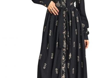 Φόρεμα Funky Buddha Μάξι FBL013-119-13-BLACK Γυναικείο - Funky Buddha - 