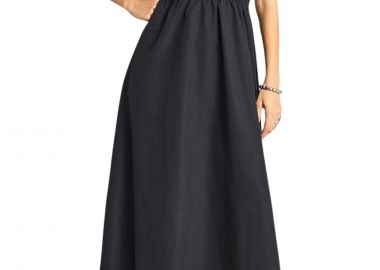 Φόρεμα Funky Buddha Μάξι FBL013-129-13-BLACK Γυναικείο - Funky Buddha - 