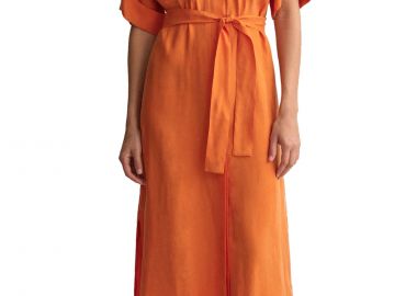 Φόρεμα Gant Rel Flap Pocket Shirt 4503253-860 PUMPKIN ORANGE Γυναικείο - Gant - 