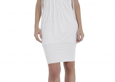 Φόρεμα H Milano Με Βαθύ Ντεκολτέ HD7761-WHITE Γυναικείο - H Milano - 