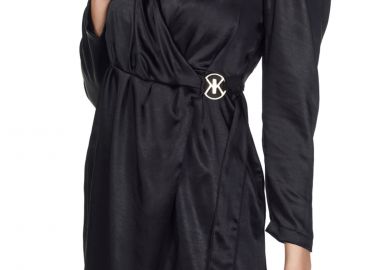 Φόρεμα Kendal + Kylie Drapped KKW353002-BLACK Γυναικείο - Kendal + Kylie - 