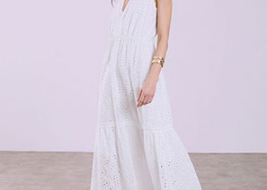 Φόρεμα κεντητό με διάτρητες λεπτομέρειες SQ7693.8587+1 - Celestino - 