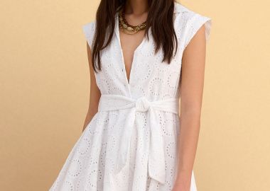 Φόρεμα κοντό broderie - 5206179117852 -  - 