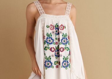 Φόρεμα κοντό με κεντήματα - 5206634992796 -  - 