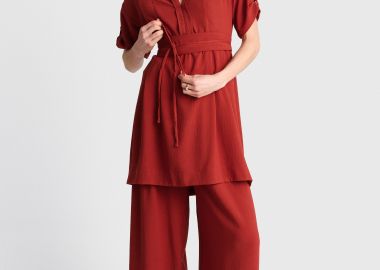 Φόρεμα κοντό με ζώνη - 5206179107266 -  - 