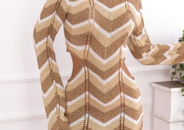 ΦΟΡΕΜΑ LUREX ΧΡΥΣΟ - CUT OUT - sense-shop - 