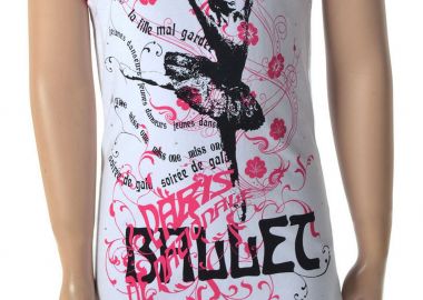 Φόρεμα M-One Miss One Mε Ballet Τύπωμα 3082-778-55-WHITE Κορίτσι - M-One Miss One - 