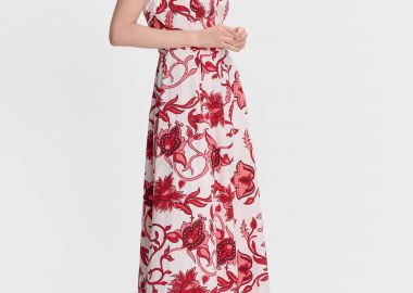 Φόρεμα μακρύ με άνοιγμα στην πλάτη - 5206634951403 -  - 