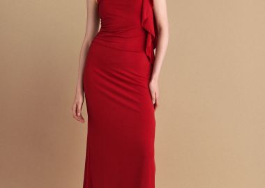 Φόρεμα μακρύ με βολάν - 5206634971517 -  - 