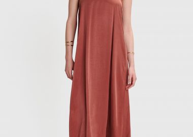 Φόρεμα μακρύ μονόχρωμο - 5206634930545 -  - 