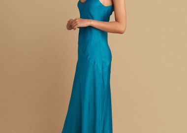 Φόρεμα μακρύ σατέν υφή - 5206634971432 -  - 