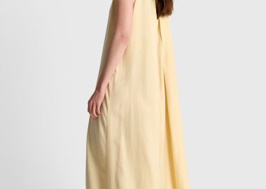 Φόρεμα μάξι αέρινο με ζώνη - 5206179083980 -  - 