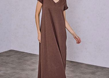 Φόρεμα μάξι από βαμβάκι SQ9489.8998+1 - Celestino - 