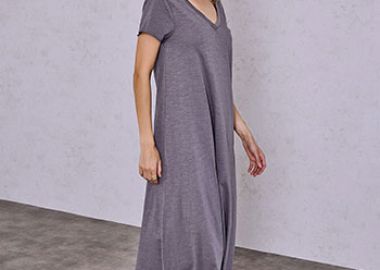 Φόρεμα μάξι από βαμβάκι SQ9489.8998+5 - Celestino - 