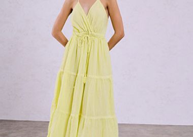 Φόρεμα μάξι από βαμβάκι SQ9844.8121+4 - Celestino - 