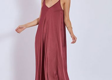 Φόρεμα μάξι απο βισκόζη WT7587.8982+3 - Celestino - 