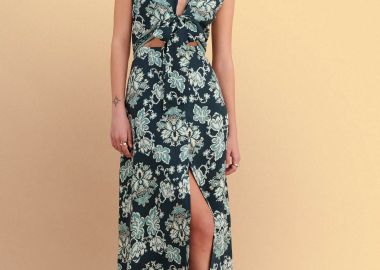 Φόρεμα μάξι cut-out εμπριμέ - 5206179097970 -  - 