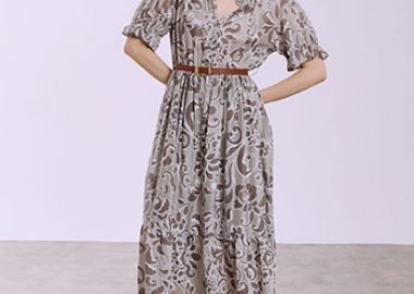 Φόρεμα μάξι εμπριμέ SQ7830.8390+1 - Celestino - 