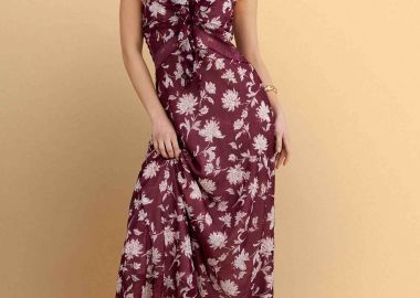 Φόρεμα μάξι φλοράλ με βολάν - 5206179088350 -  - 