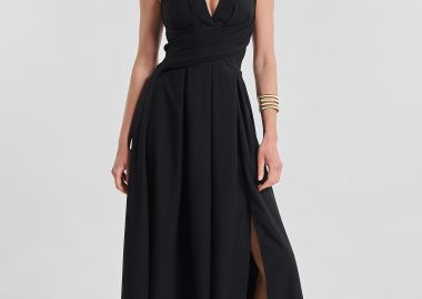 Φόρεμα Maxi Halter Με Cups & Δέσιμο -  - 
