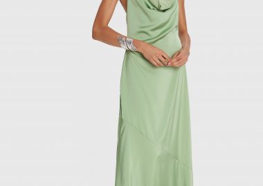 Φόρεμα μάξι halterneck με ανοιχτή πλάτη - 5206179026703 -  - 