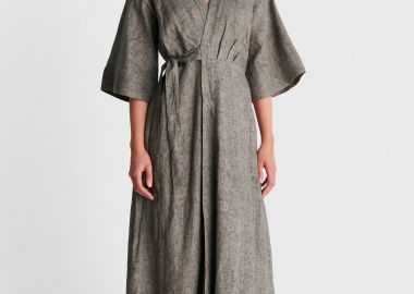 Φόρεμα μάξι λινό - 5206179090674 -  - 