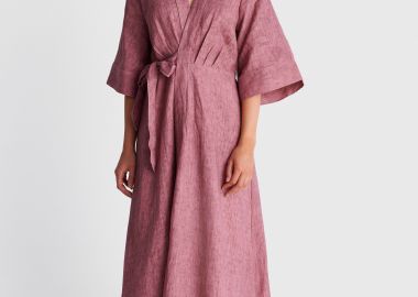 Φόρεμα μάξι λινό - 5206179090728 -  - 