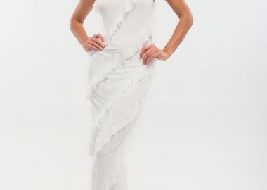 Φόρεμα Maxi Με Βολάν & Στρας -  - 