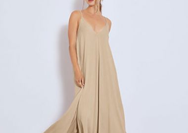 Φόρεμα μάξι με χιαστί λεπτομέρειες SN8011.8535+3 - Celestino - 