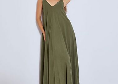 Φόρεμα μάξι με χιαστί λεπτομέρειες SN8011.8535+4 - Celestino - 