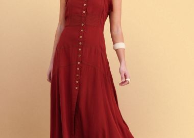 Φόρεμα μάξι με δέσιμο στους ώμους - 5206179097642 -  - 