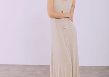 Φόρεμα μάξι με διακοσμητικά στοιχεία SQ9844.8605+3 - Celestino - 