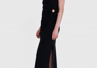 Φόρεμα μάξι με διακοσμητικό στοιχείο - 5206179026307 -  - 